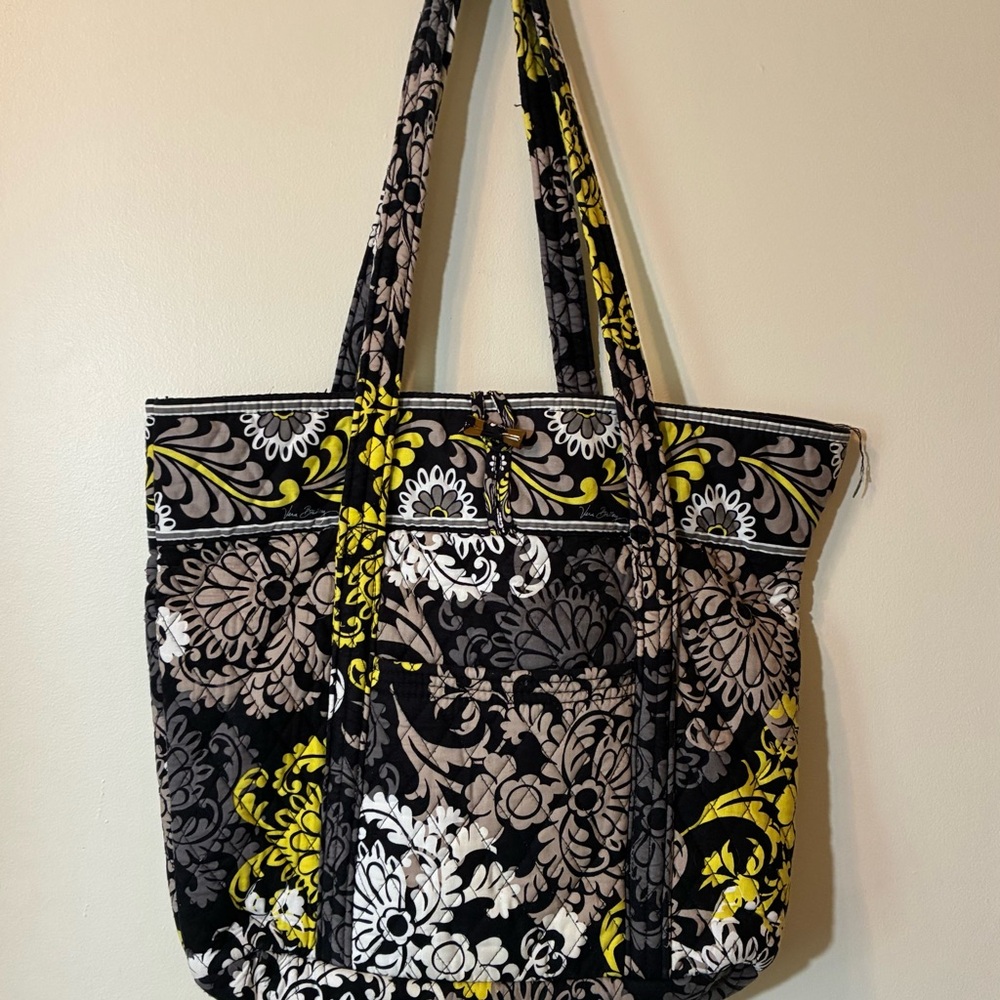 Vera Bradley “Baroque” Miller Travel Tote Quilted Retired Large Laptop Bag EUC